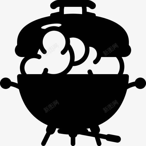 吸烟烤架烹饪食物图标svg_新图网 https://ixintu.com 吸烟烤架 烟 烹饪 美味烧烤烧烤雕文 蒸汽 食物