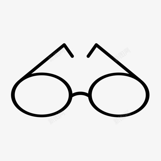 眼镜时尚镜头图标svg_新图网 https://ixintu.com 时尚 眼镜 镜头 阅读 风格
