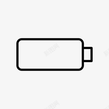 电池电动空电池图标图标