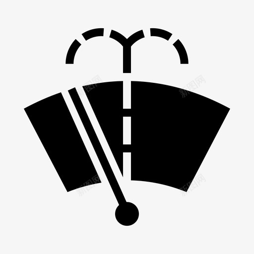 雨刮器清洁液体图标svg_新图网 https://ixintu.com 挡风玻璃 汽车维修标志 液体 清洁 清洗 雨刮器