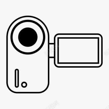 便携式摄像机摄像机手持式图标图标