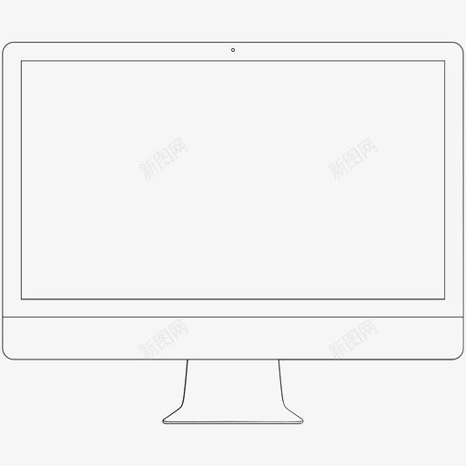 imac计算机设备图标svg_新图网 https://ixintu.com imac 用户体验 计算机 设备