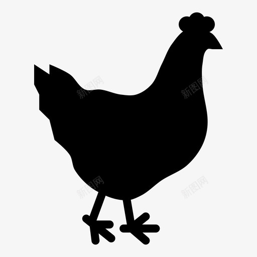 鸡蛋牲畜图标svg_新图网 https://ixintu.com 农业 农业和园艺雕文 家禽 牲畜 肉 蛋 鸡