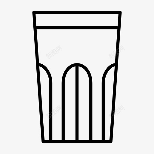 玻璃杯饮用水苏打水图标svg_新图网 https://ixintu.com 水 玻璃杯 苏打水 软饮料 饮用水