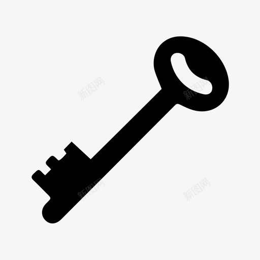 钥匙进入安全图标svg_新图网 https://ixintu.com 安全 解锁 进入 钥匙