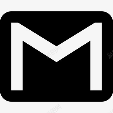 Gmail徽标材质单色图标图标
