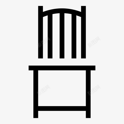 椅子家具室内图标svg_新图网 https://ixintu.com 办公室 室内 家具 座位 椅子 购物电子商务线图标