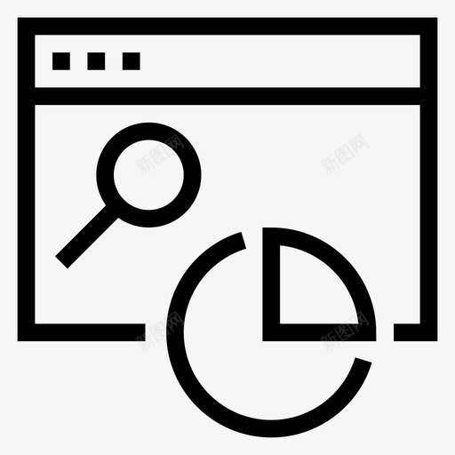 搜索图业务图表图标svg_新图网 https://ixintu.com 业务 互联网 图表 搜索图 搜索引擎优化 搜索引擎优化营销线图标