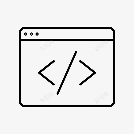 编码代码开发图标svg_新图网 https://ixintu.com seo和web windows 代码 开发 编码 编程