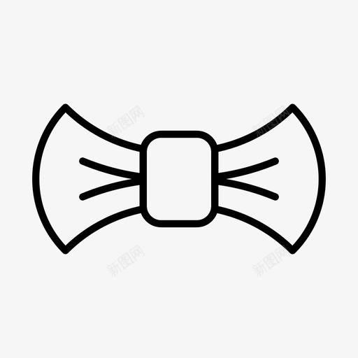 领结配饰时尚图标svg_新图网 https://ixintu.com 丝带 时尚 服装 简单 配饰 领结