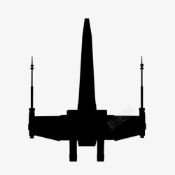星际战斗机X翼战斗机飞船图标高清图片