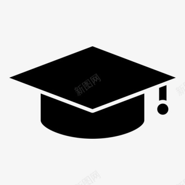 毕业帽教育毕业图标图标