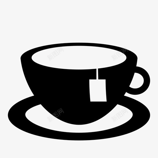 茶杯茶点咖啡和茶图标svg_新图网 https://ixintu.com 咖啡和茶 茶杯 茶点