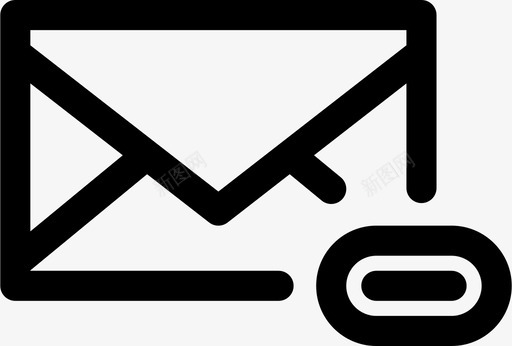 信封电子邮件图标svg_新图网 https://ixintu.com 下载 互联网 信件 信封 文件 消息 电子邮件