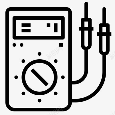 电气设备检查连接图标图标