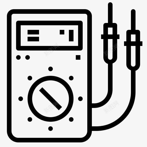 电气设备检查连接图标svg_新图网 https://ixintu.com 检查 汽车维修 测试 电气设备 读数 连接
