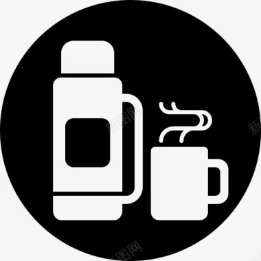 保温瓶咖啡饮料图标图标