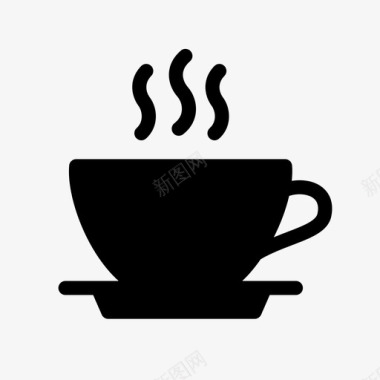咖啡咖啡休息杯子图标图标