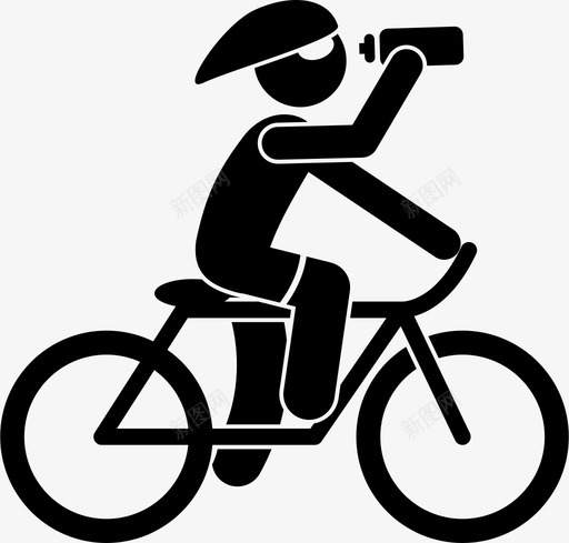 自行车饮用水自行车骑行图标svg_新图网 https://ixintu.com 水瓶 自行车 自行车饮用水 铁人三项 骑行