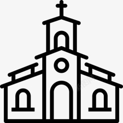 2017复活节教堂基督教场所图标高清图片