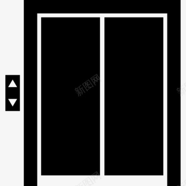 建筑物电梯门建筑物图标图标