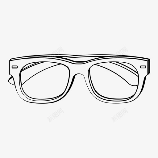 眼镜光学阅读图标svg_新图网 https://ixintu.com 光学 办公桌 眼镜 阅读 阅读眼镜