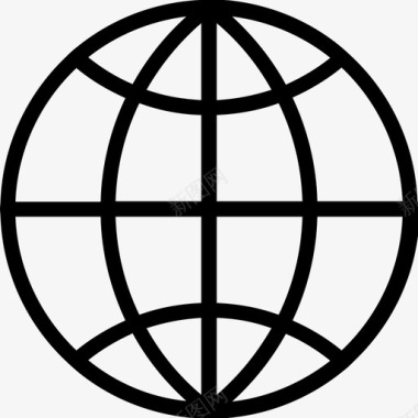 网络地球仪网站图标图标