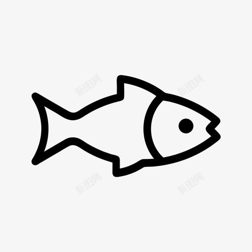 鱼渔业捕鱼图标svg_新图网 https://ixintu.com 捕鱼 杂项v概述 海洋 渔业 食物 鱼