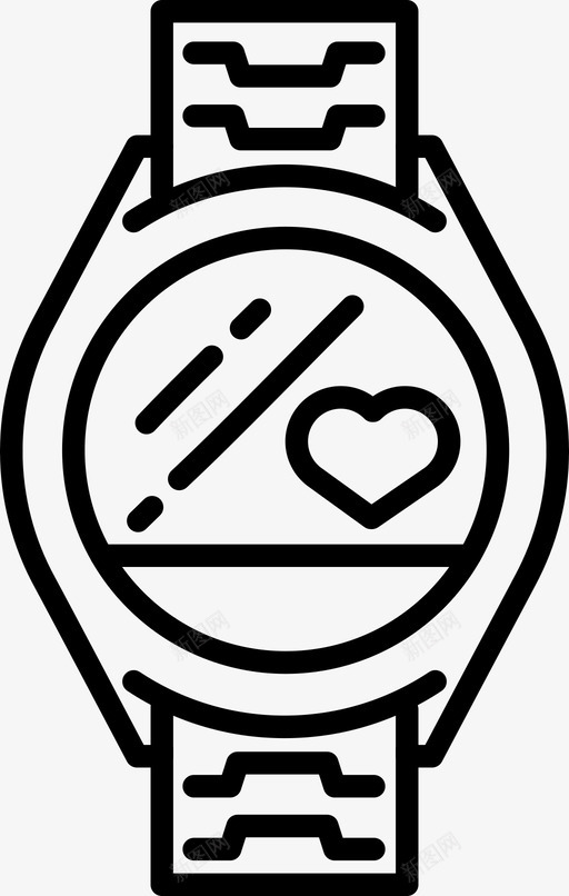 智能手表应用健身图标svg_新图网 https://ixintu.com 健康 健身 健身和交叉健身 小工具 应用 智能手表