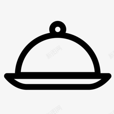 食物晚餐旅馆图标图标