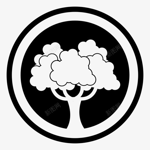 树木环境生长图标svg_新图网 https://ixintu.com 树木 环境 生长 自然