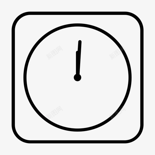 十二点钟十二点手表图标svg_新图网 https://ixintu.com 十二点 十二点钟 手表