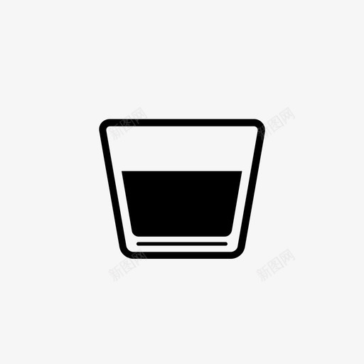 喝可乐玻璃杯图标svg_新图网 https://ixintu.com 可乐 喝 威士忌 汽水 玻璃杯