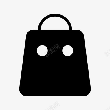 购物袋手钱包图标图标