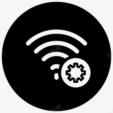 wifi设置齿轮图标图标