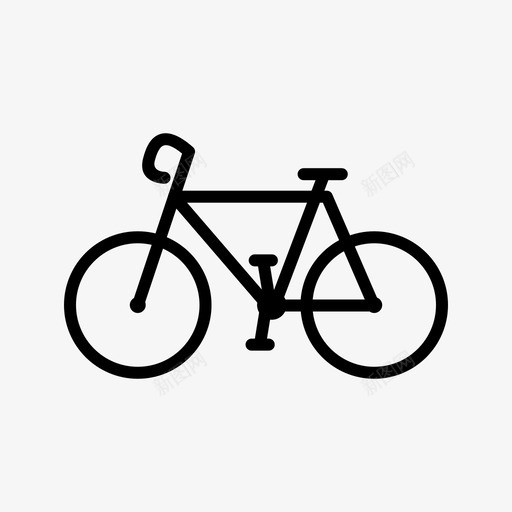 自行车旅行交通工具图标svg_新图网 https://ixintu.com 交通工具 旅行 自行车