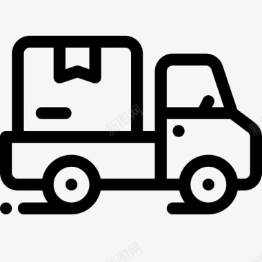 送货车箱子卡车图标图标