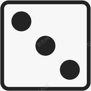 掷骰子三掷骰子图标图标