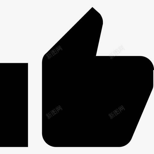 拇指按钮材料单色图标svg_新图网 https://ixintu.com 单色 拇指按钮 材料设计