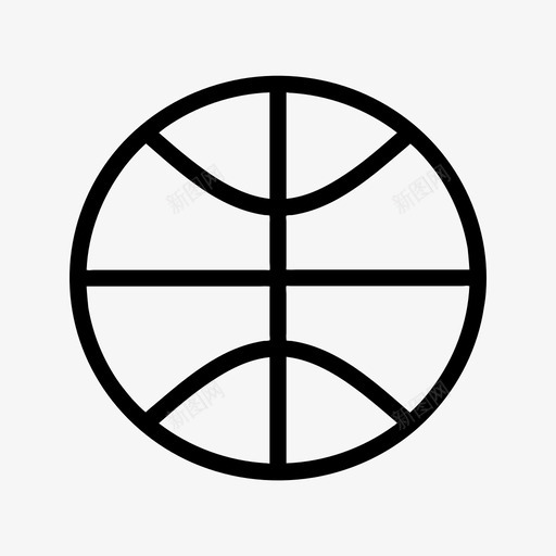 篮球运动杂项v型轮廓图标svg_新图网 https://ixintu.com 杂项v型轮廓 篮球 运动