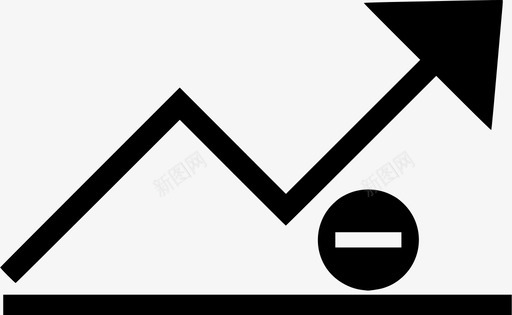 折线图经济学金融学图标图标