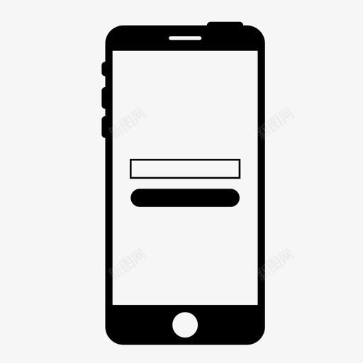 移动产品页面应用程序iphone图标svg_新图网 https://ixintu.com iphone 应用程序 搜索 移动产品页面 移动线框