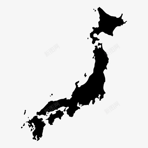 日本地图亚洲岛屿图标svg_新图网 https://ixintu.com 东京 亚洲 国家 岛屿 日本地图