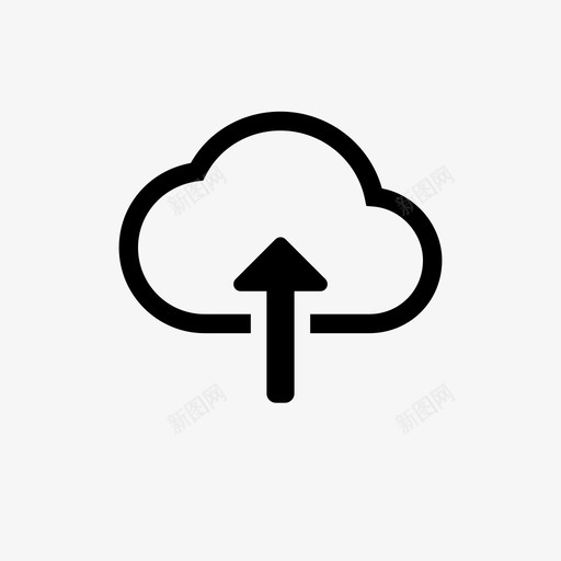 云上传上传到云文件管理图标svg_新图网 https://ixintu.com 上传到云 云上传 文件管理