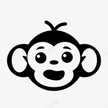 猴子表情丛林图标图标