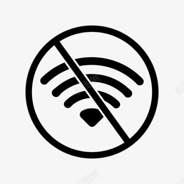 无wifi连接集线器图标图标