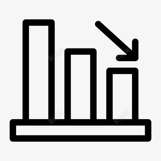 进度下降业务数据图标svg_新图网 https://ixintu.com 业务 减少 图形 数据 进度下降