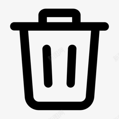 垃圾桶删除书桌垃圾桶图标图标
