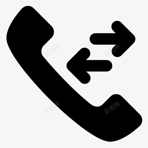 电话通话手机图标svg_新图网 https://ixintu.com 手机 电话 通话