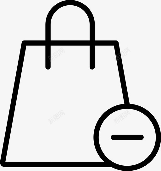 购物袋集市购物图标svg_新图网 https://ixintu.com 财务付款 购物 购物袋 集市